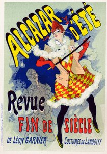 Variety Show End of the Century at the Parisian Cabaret l