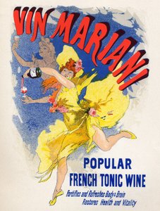 Food and Beverage. Mariani French Tonic Wine (first cocawine). Poster by Jules Cheret, France