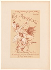 Advertising Card for the Cercle Funambulesque