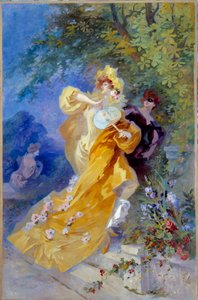 The Yellow Domino by Jules Cheret