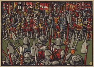 Victory of the Swiss over the Austrians at the Battle of Sempach, 9 July 1386 by Jules Courvoisier