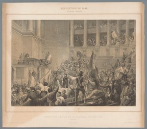 Parisian Insurgents Disrupting the Meeting of the Chamber of Deputies (Scenes from the February Revolution of 1848)