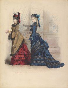 Two Women in Day Dresses