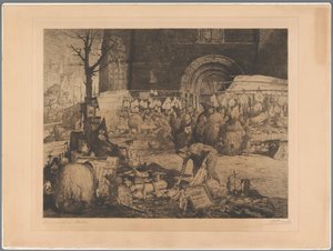 View of a Market in Flanders
