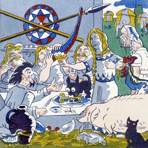 Festin (Gaul banquet), in La Gaule et les Gauls, history of France by Jules Depaquit by Jules Depaquit
