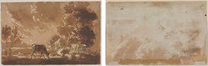 Landscape with Cattle (recto) Cattle (verso)