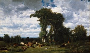 Landscape with Cattle at Limousin