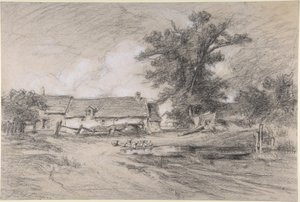 Farmyard with Ducks by Jules Dupré