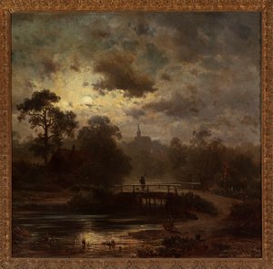 Landscape by Moonlight by Jules Dupré