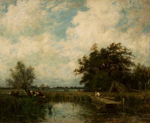 Landscape with Pond by Jules Dupré