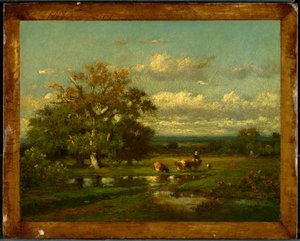 Landscape with Cattle by Jules Dupré