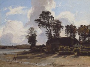 The Estuary Farm by Jules Dupré