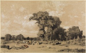 Pastoral Landscape in Limousin by Jules Dupré