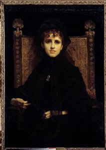 Portrait of Madame Georges Bizet (1849-1926) by Jules Elie Delaunay