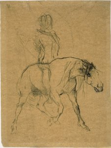Study of a Horse and Rider by Jules Elie Delaunay