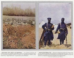 Explosion of a Munitions Depot, Senegalese Riflemen