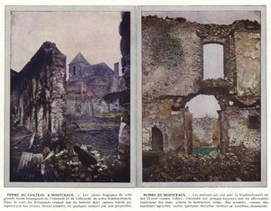 Ferme du Chateau a Montceaux, Ruines de Montceaux by Jules Gervais Courtellemont