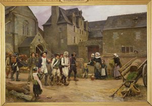 The Revolutionaries of Fouesnant Rounded Up by the National Guard in 1792, c.1886-87