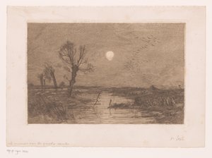 Marsh with Four Willows