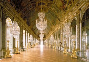 The Galerie des Glaces (Hall of Mirrors) by Jules Hardouin Mansart
