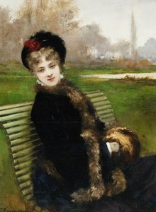 The Park Bench by Jules James Rougeron