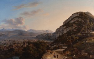 View of Sassenage 1857 by Jules Jean Baptiste Guedy