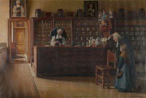 The Pharmacy in the Sint-Janshospitaal in Bruges