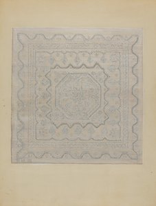 Candlewick Coverlet Woven by Jules Lefevere