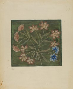 Embroidered Coverlet, c. 1936