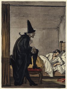 Illustration for memoirs of Casanova by Jules Marie Auguste Leroux