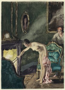 Illustration for memoirs of Casanova by Jules Marie Auguste Leroux