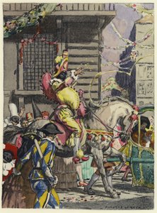 Illustration for memoirs of Casanova by Jules Marie Auguste Leroux