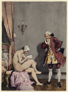 Illustration for memoirs of Casanova by Jules Marie Auguste Leroux