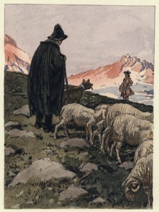 Illustration for memoirs of Casanova by Jules Marie Auguste Leroux