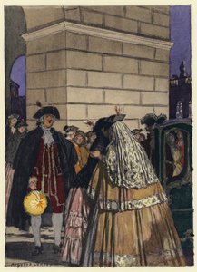 Illustration for Memoirs of Casanova by Jules Marie Auguste Leroux