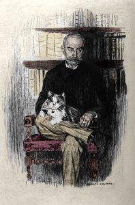 Portrait of Joris Karl Huysmans, Writer and Literary Critic by Jules Marie Auguste Leroux