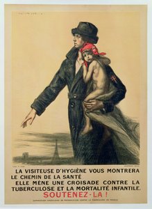 Public Information Poster for the Awareness of Tuberculosis by Jules Marie Auguste Leroux