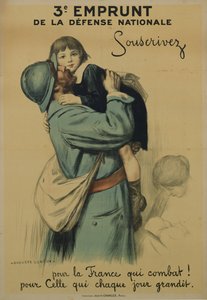 Sign Up for the Fighting France, that becomes greater every Day, enlistment poster from the Defence Nationale by Jules Marie Auguste Leroux