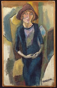Hermine David in Blue, 1916