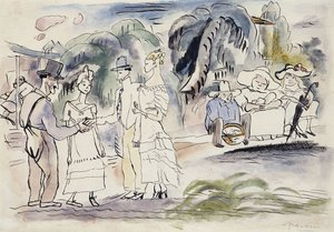In Florida by Jules Pascin