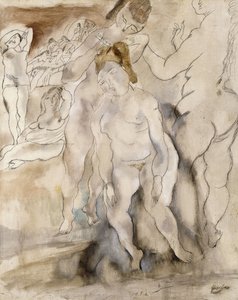 La Coiffure by Jules Pascin