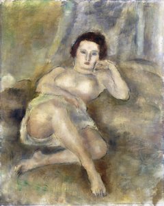 Reclining Girl by Jules Pascin
