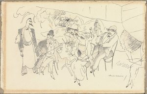 Scene of Figures by Jules Pascin