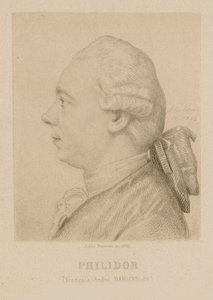 Portrait of François-André Danican Philidor, 1726-1795 by Jules Porreau