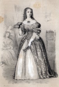 Portrait of Anne Marie de La Tremoille, Princess of the Ursins by Jules and Raunheim Hermann David