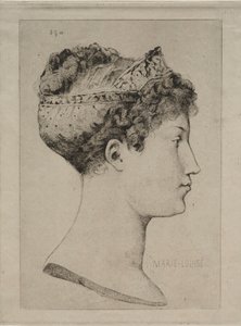 Marie Louise in Profile, 1860 by Jules de Goncourt