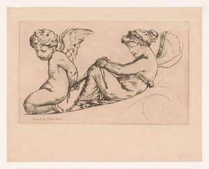 Psyche Chains Amor by Jules de Goncourt