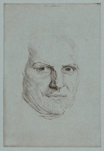 Mask of the Abbé Raynal by Jules de Goncourt, after Maurice Quentin