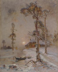 Winter Sunset, 1900 by Juli Julievich Klever