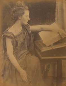 Woman in Robes Reading a Book, 1870 by Julia Margaret Cameron